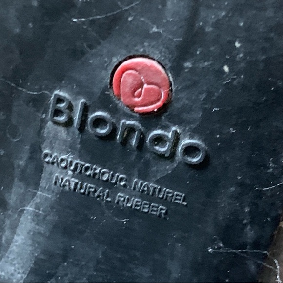 Blondo Women’s Leather Ankle Boots Size 8 Dark Grey Block Heel Almond Toe - Picture 13 of 14